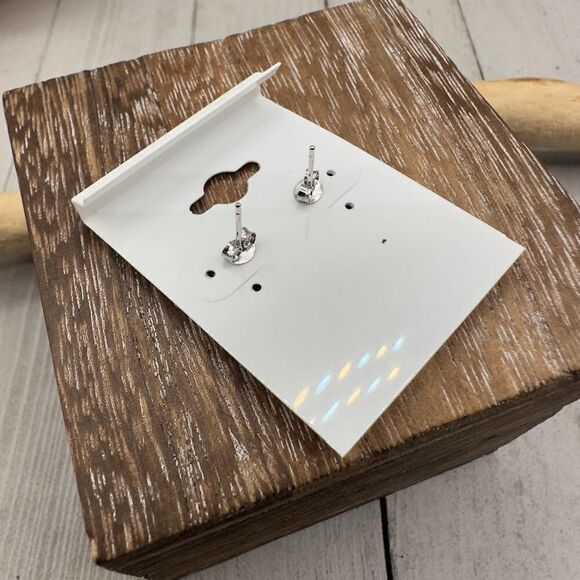 Cross Cubic Zirconia Earrings - Picture 3 of 6